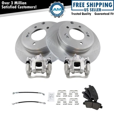 Brake Pad & Rotor Kit Ceramic Fits 2015 Hyundai Sonata 2014 Kia Optima - Image 1 of 4