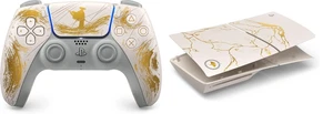 PlayStation 5 Ghost of Yotei DualSense Controller + Cover Gold Limited Edition - Picture 1 of 7