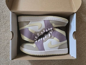 Air Jordan 1 Mid LT Orewood Gold Khaki Size UK 7 Boxed New - Picture 1 of 7