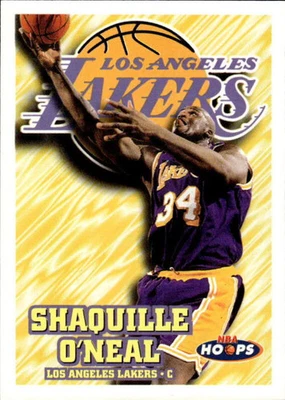 1997 HOOPS SHAQUILLE O'NEAL 81 MINT BASKETBALL LOS ANGELES LAKERS - Image 1 of 2