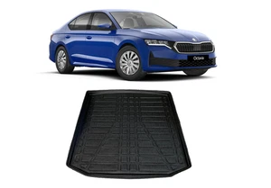 SKODA OCTAVIA SALOON 2020 ONWARDS Tailored Boot Liner Mat Heavy Duty Anti Slip - Picture 1 of 12