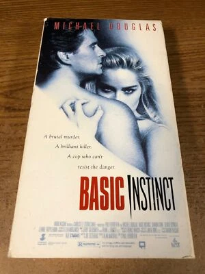 Basic Instinct VHS VCR Video Tape Movie Used Michael Douglas - Image 1 of 4