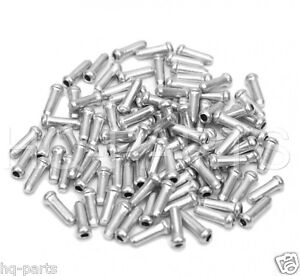 NEW 50 pcs ALUMINUM BIKE BICYCLE SHIFTER BRAKE CABLE TIPS CAPS ENDS CRIMPS 