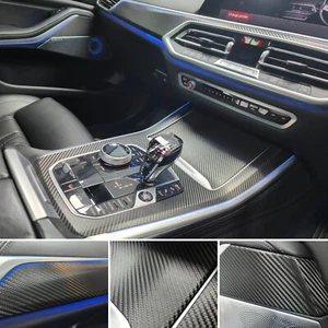 BMW G05 X5 INTERIOR TRIM SET WRAPPING SERVICE - TEXTURED CARBON - Picture 1 of 2
