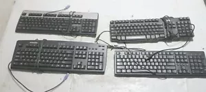 Lot Of 4 Computer Keyboards - HP EMachine Dell - Picture 1 of 5