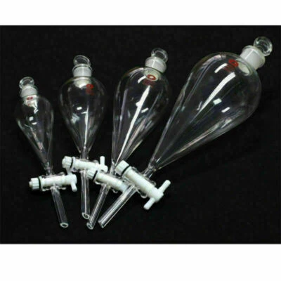 1 PC 60ML~1000ML Lab Thickened glass Separatory Funnel with PTFE Stopcock - Image 1 of 4