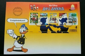 [SJ] Finland Walt Disney Donald Duck 2001 Cartoons Animation Children (ms FDC) - Picture 1 of 5