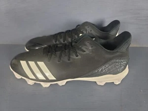 Adidas Icon 4 MD Iron Skin Baseball Cleats Mens Size 10.5 Black White CG5258 - Picture 1 of 10
