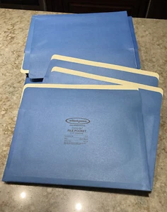 Wilson Jones Expanding File Pockets 18 Included, Light Blue New - Picture 1 of 3