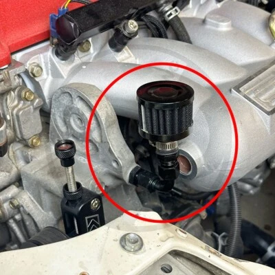 Honda K Series PCV Breather Filter Tuck for RBC Style Intake Manifolds K20 K24 - Image 1 of 4