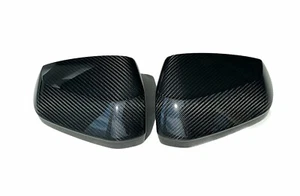 2X NEW ORIGINAL COVER SIDE MIRROR CARBON AUDI Q2 81A072531C 81A072532C - Picture 1 of 10
