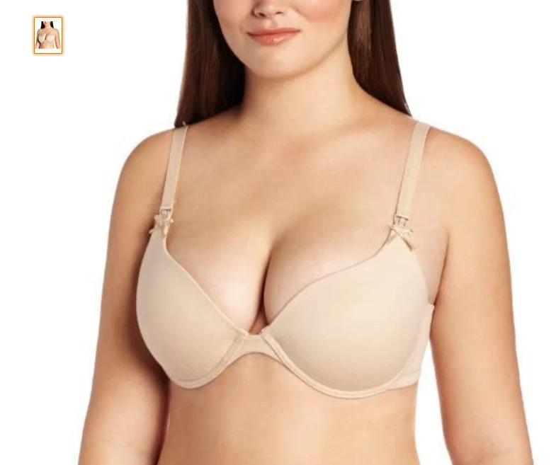 Sujetador de lactancia Lamaze Maternity para mujer con aros camiseta cómoda, piel, 42DD Foto 1 de 1
