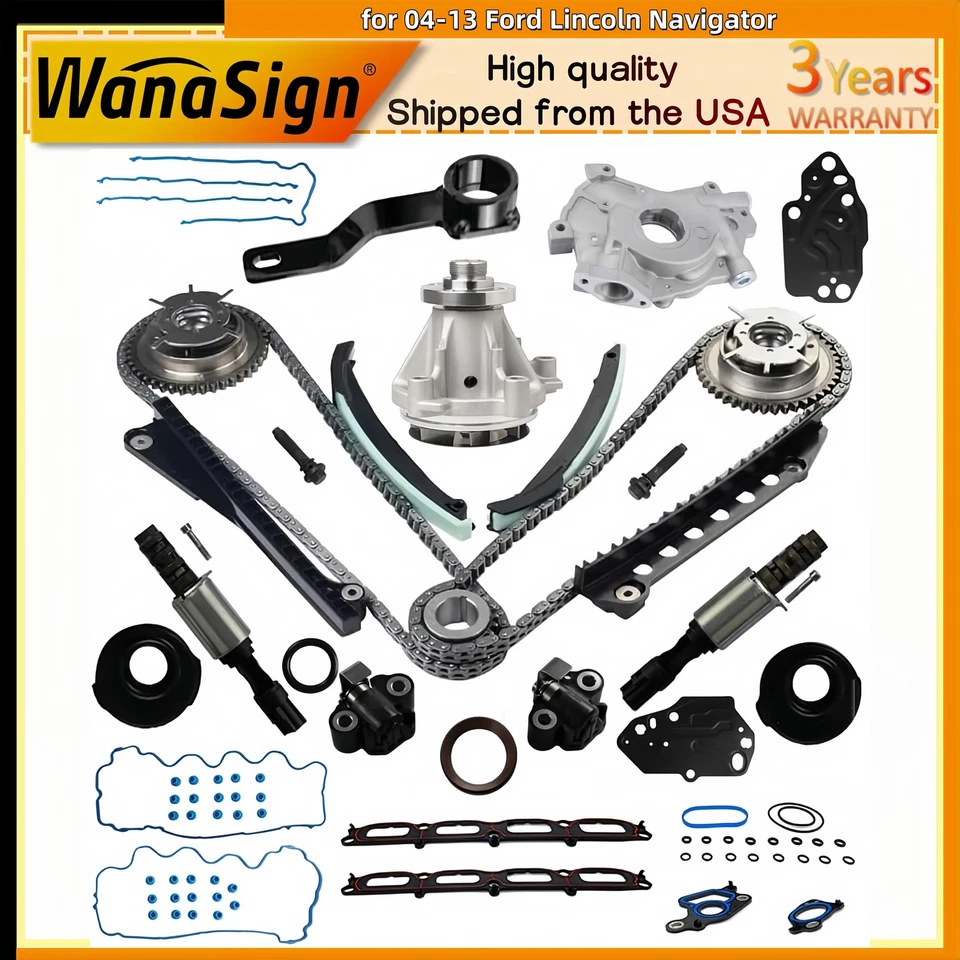 5.4L Timing Chain Kit & Intake Manifold Gasket for 04-13 Ford Lincoln Navigator - Image 1 of 4