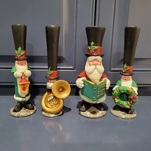 Four J Adams Collection "North Pole Caroling Society," 1994 Christmas Figures - Picture 1 of 8
