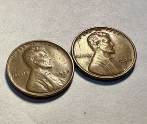 1936-D & 1936-S Lincoln Wheat 1c Higher Grade Circulated Duo ~ Nice! ~ S74 - Picture 1 of 5