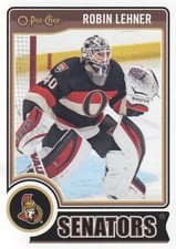 2014-15 O-Pee-Chee Senators Hockey Card #281 Robin Lehner