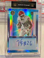 KENNEDY BROOKS 2021 SUPER GLOW 1st EVER BLUE GLOW #AU-KB AUTOGRAPH #072 / 150