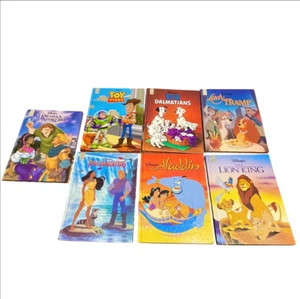 Lot of 7 Disney Books Classic Series Mouse Works hardcover Lion King Pocahontas - Foto 1 di 19