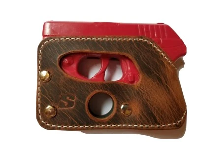 HANDMADE Pocket Holster Fits Ruger LCP 380 Viridian E Laser Brown Leather