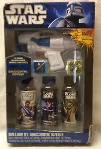 NIP Vintage 2010 Star Wars Bath & Body Set W/Bonus Squirting Dispenser - Picture 1 of 9
