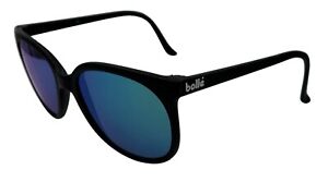 Vintage Bolle 396 Black Oval Nylon Sunglasses France W/ NEW LENSES