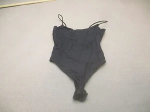 NWT ZARA Size S Womens Black Stretch Scoop Neck Fitted Stylish Cami Bodysuit 970 - Picture 1 of 6