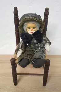 Künstlerpuppe Porzellanpuppe Doll Clown 25 cm Sammler - Bild 1 von 9