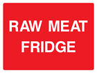 Fish / Raw / Cooked Meat / Vegetables / Food Hygiene -vinyl  Sticker
