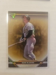 2021 Topps Triple Threads Mark McGwire #25 Gold Parallel 93/99 Athletics A's - Picture 1 of 1