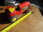 Vintage Tin 5" Rare Friction Control Farm Tractor Made In Japan. For Parts As Is