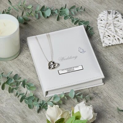 Beautiful 24 x 7"x5" Picture Personalised Wedding Photo Album 71141-P - Image 1 of 3