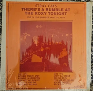 STRAY CATS - THERE'S A RUMBLE AT THE ROXY TONIGHT 12" LIVE NUMBERED VINYL RARE - Picture 1 of 4