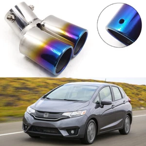 Car Exhaust Muffler Tip Tail Pipe End Trim Blue for Honda Fit 2015-2017 #1020 - Picture 1 of 6