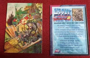 HEAVY METAL ROUGH CUT FAKK2 PROMO CARD 2 BY SIMON BISLEY OF MODEL JULIE STRAIN - Picture 1 of 1