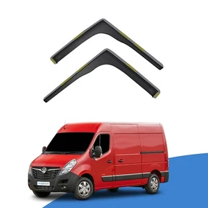 Deflectores de viento para furgoneta Vauxhall Movano b MK2 2010-2022 2 piezas viseras de borde tintadas - Imagen 1 de 9