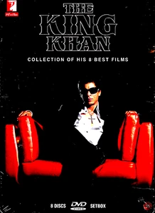 SHAHRUKH THE KING KHAN - HIS 8 VERY BEST FILMS - METAL BOX - 8 BOLLYWOOD DVDS - Picture 1 of 3