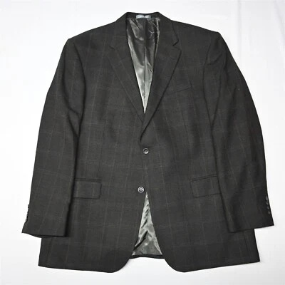Blazer Abrigo Deportivo Chaqueta Oscar de la Renta 48L Marrón Ventana Tweed Lana Para Hombre Foto 1 de 4