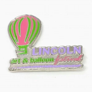 Art and Balloon Festival Pin Lincoln Illinois Pinback Hot Air Hat Lapel Souvenir - Picture 1 of 5