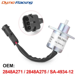 Solenoide apagado de combustible 12 V SA-4934-12 para motor Perkins 704-30 804D-33 404F-22T - Imagen 1 de 7