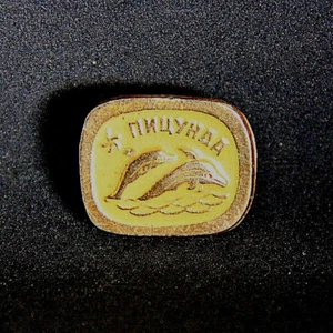 Georgia Picunda пицунда dolphins lapel Pin - Bild 1 von 2