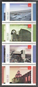 Canada #2218a Se-tenant Strip of 4 x 52¢ "Royal Architectural Institute" OG MNH! - Picture 1 of 2