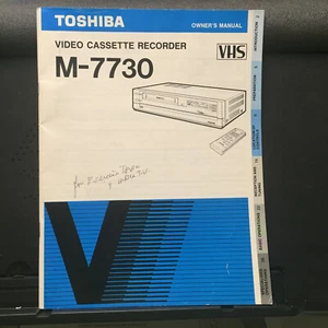 Toshiba Manuale d'uso per videoregistratore M-7730 ~ Originale - Foto 1 di 1