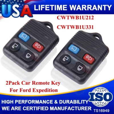 2x Car Key Fob Keyless Remote 4B For 2005 2006 2007 2008 2009 2010 Ford Mustang - Image 1 of 4