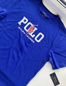 Polo Ralph Lauren Blue Logo T-Shirt Size XL Bnwt - Picture 1 of 10