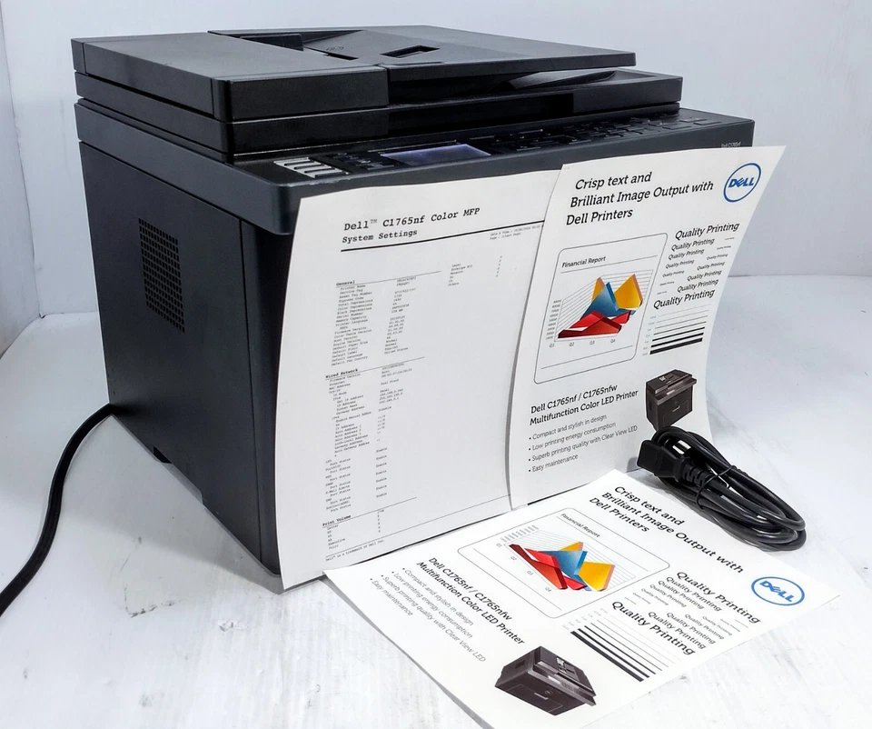 Dell C1765NF Color Multifunction Laser Printer 1755 Page Count Only  - Image 1 of 4