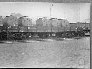 11 Fotos 1959 Güter-Wagen Gltmrhs 46, Ot 03, Xwo 09, XXo 49, Ommi 51,Pendel Stgt - Bild 1 von 18