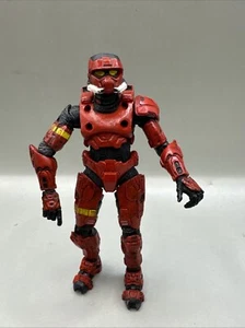 Halo 3 Spartan Soldier EOD Red Armor Action Figure McFarlane Toy Series 1 2009 - Picture 1 of 5