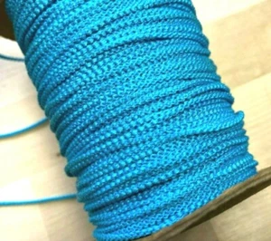 Vintage Rayon Twisted 1950s Cord Wrap 1/8" Crochet 10yds Made in Japan - Picture 1 of 6