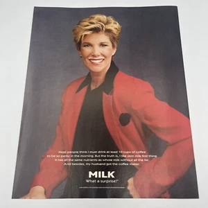 Got Milk 1995 Vintage Print Ad 8.5"x11" Joan Lunden Iconic Advertising Campaign - Picture 1 of 2