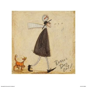 IMPRESIÓN ARTÍSTICA ROVER'S DAY OUT Sam Toft imagen tamaño 11 1/2" x 11 1/2" - Imagen 1 de 1
